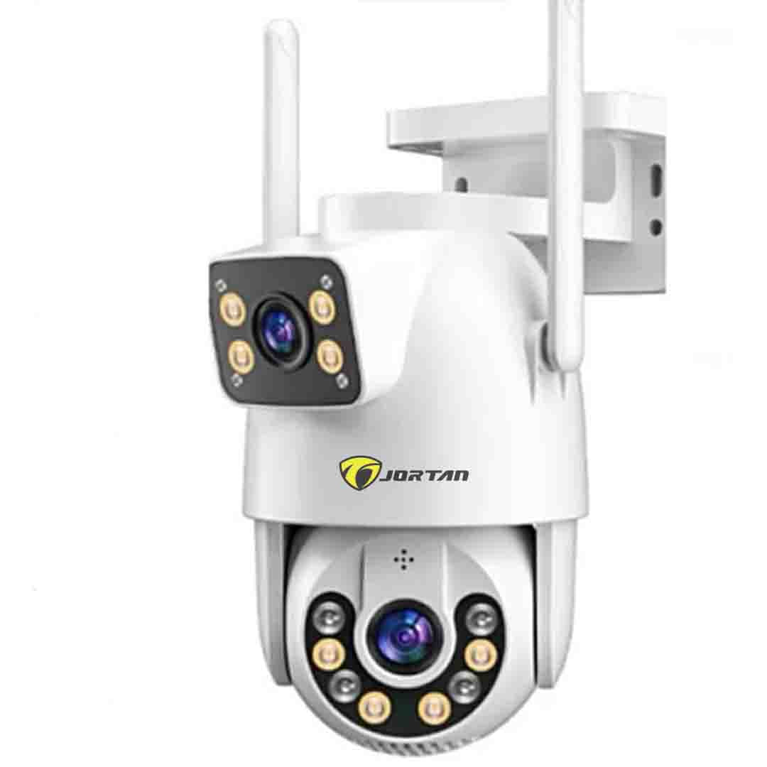 Camera Jortan Dual PTZ 9697QJ, 6MP UHD, LAN/Wireless, Color Noaptea, IP66, Card 32GB inclus