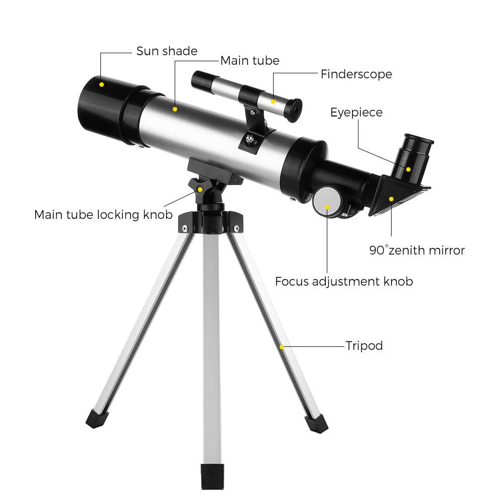 Telescop Astronomic F36050, 360 mm, Argintiu