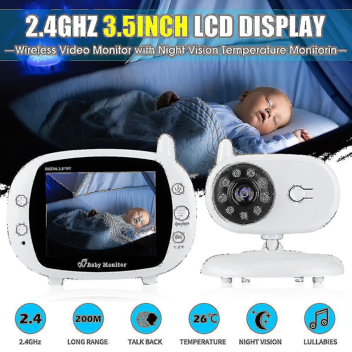 Monitor Bebe Sleep-Safe Video cu Ecran LCD 3.5 ″, Wireless