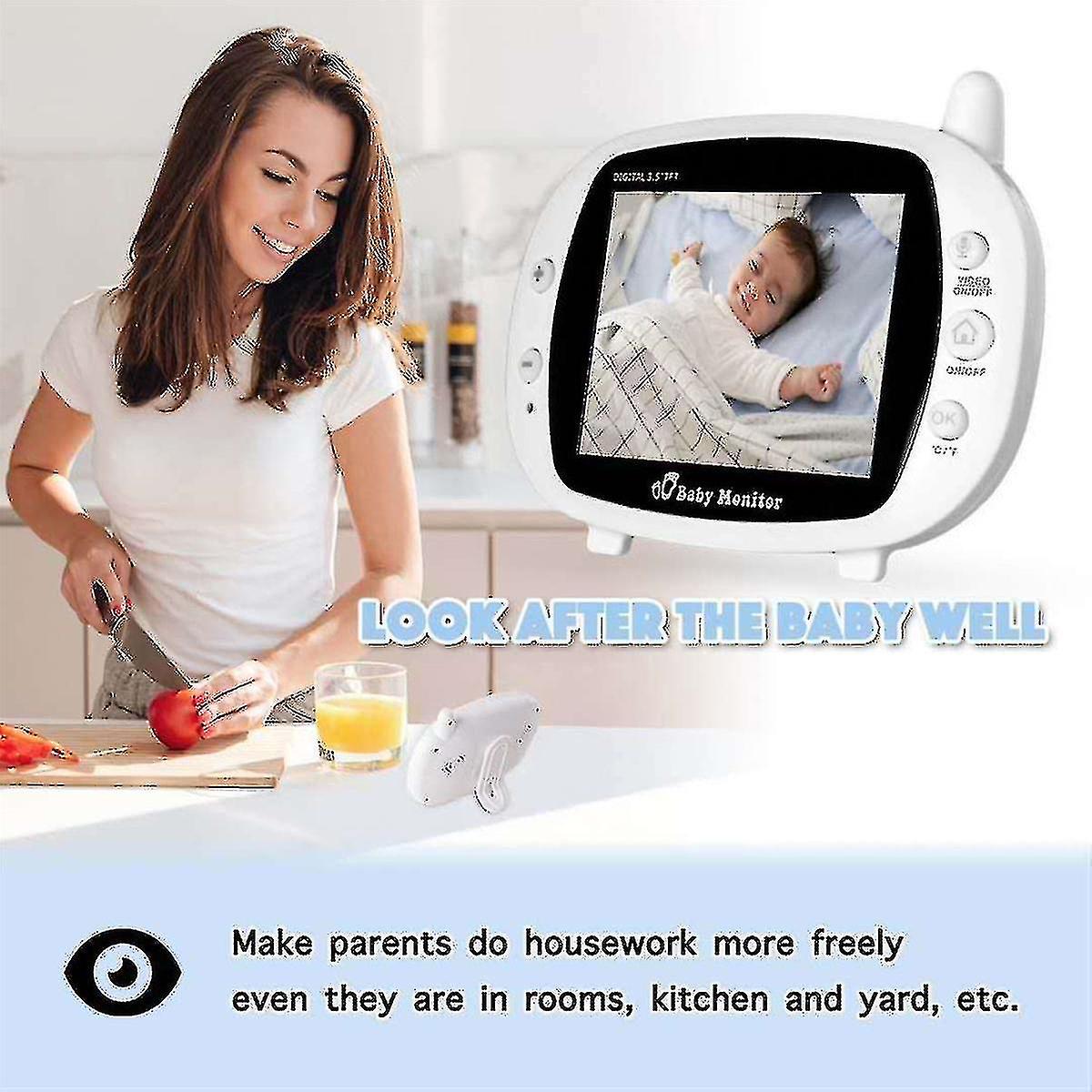 Monitor Bebe Sleep-Safe Video cu Ecran LCD 3.5 ″, Wireless