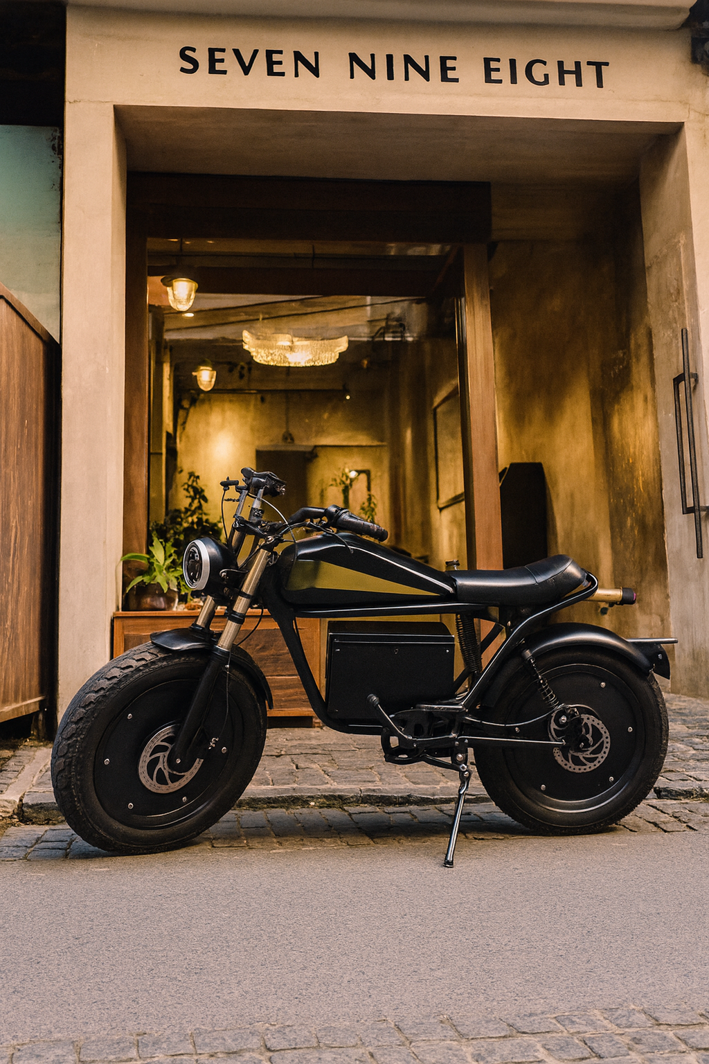 Motocicleta Electrica, Motor 750W , baterie Li-Ion 48V 15Ah, Autonomie 60-80 KM, Anvelope 20x4.0”, 7 viteze