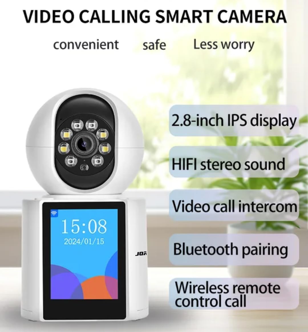 Camera Smart Jortan JT-9291 Pro - 3MP, Detectare Miscare, Night Vision, Apeluri Video, Panoramare 355°