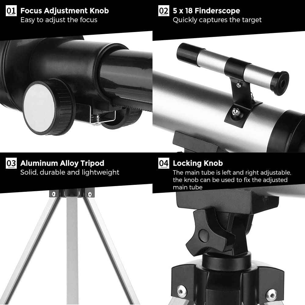 Telescop Astronomic F36050, 360 mm, Argintiu