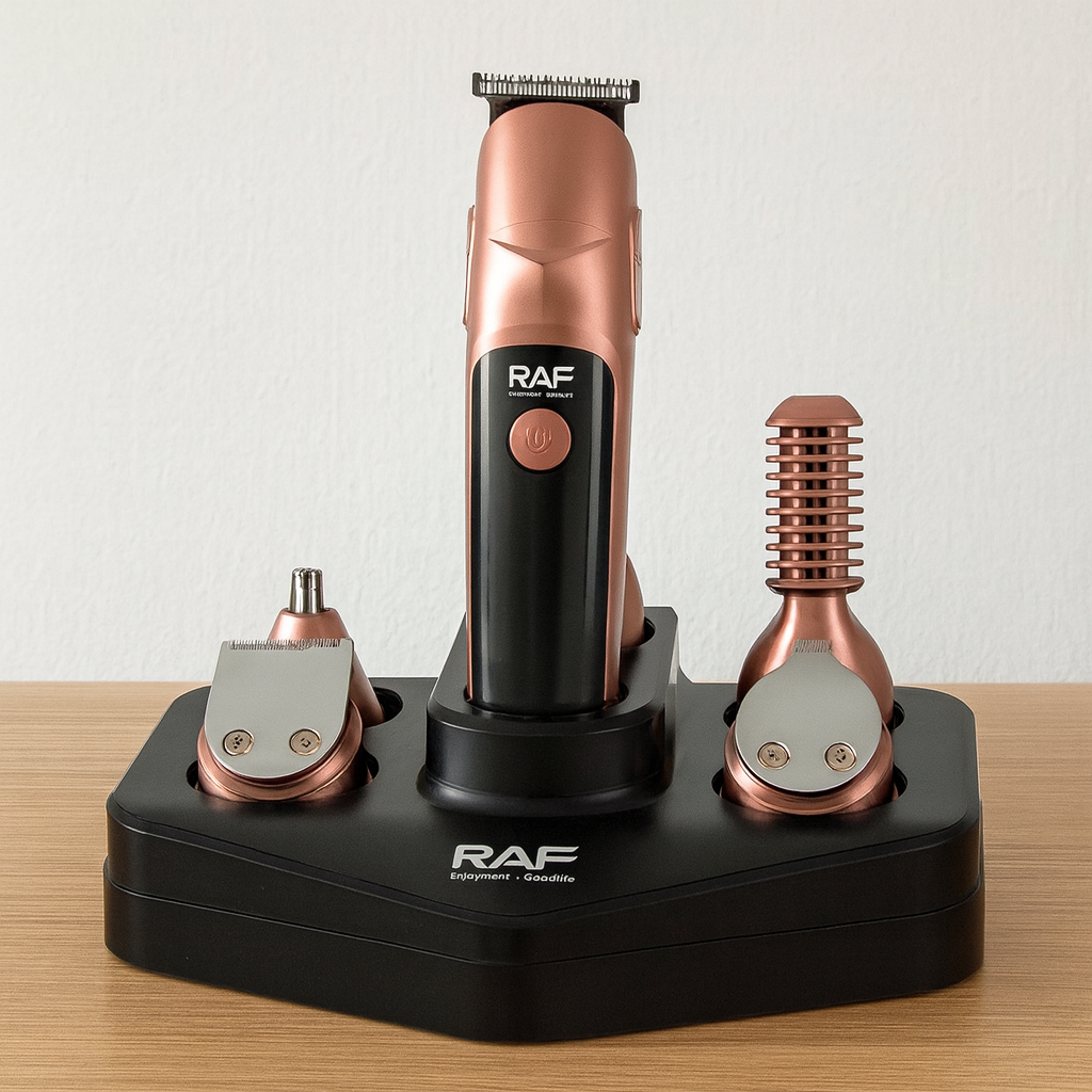 Set Profesional de Tuns si Ingrijire – 19 in 1, RAF R.4021, Lame din Otel Inoxidabil, Incarcare USB