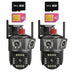 Set 2x Camere Triple 4G/LAN 6K 12MP, Zoom Digital 8X, AI Motion Detection, Night Vision, PTZ 355°/90°, IP66, 2x Carduri 64GB Incluse