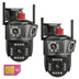 Set 2x Camere Triple 4G/LAN 6K 12MP, Zoom Digital 8X, AI Motion Detection, Night Vision, PTZ 355°/90°, IP66
