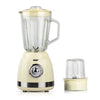Blender Electric RAF Bej- 1.5l, 1000W, 15000 RPM, cu Corp din Sticla + Rasnita de Cafea
