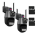 SET 2x Jortan Camere Duale JT-9687 PRO, 6MP WiFi/LAN, Night Vision Color + 2x Carduri 64GB