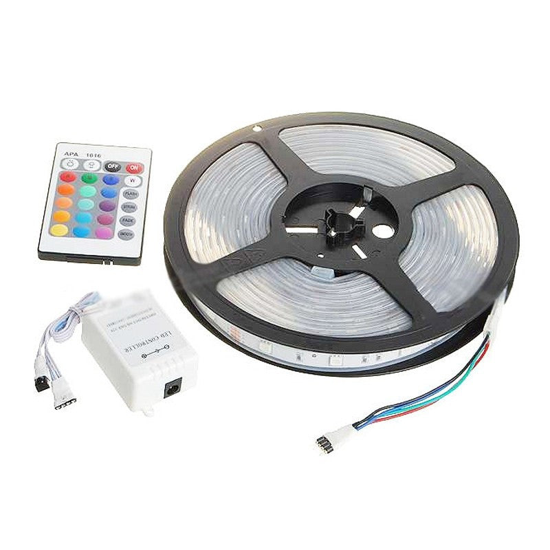 Banda LED Strip RGB cu lumina multicolora, telecomanda inclusa