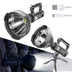 Lanterna Multifunctionala cu Trepied, Reincarcabila, 4 Moduri De Iluminat, Incarcare USB, Indicator baterie, Negru