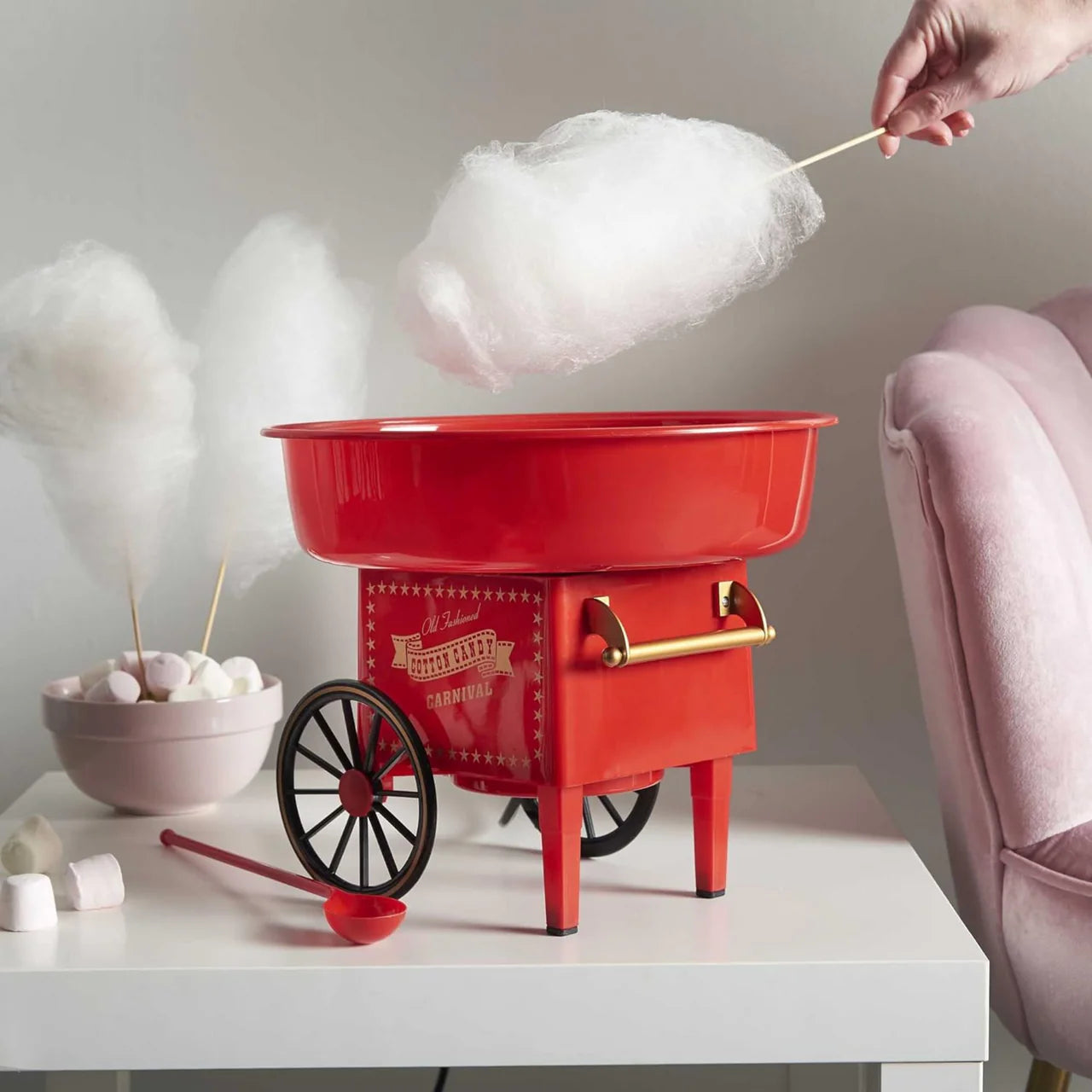 Aparat Vata de Zahar, Experienta gustului autentic, Cotton Candy Maker Retro