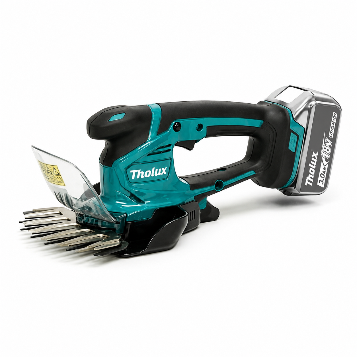 ThoLux Foarfeca Electrica Gradina 48V - 2 Acumulatori, 2 Lame, pentru Iarba si Gard Viu