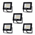 Set 5x Proiectoare LED 50W Jortan, 3000 Lumeni - Aluminiu Premium, Alb Rece Diamond White + Sticla Rezistenta