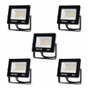 Set 5x Proiectoare LED 50W Jortan, 3000 Lumeni - Aluminiu Premium, Alb Rece Diamond White + Sticla Rezistenta
