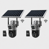 SET 2x Camere Supraveghere WiFi Dubla, 8MP cu Panou Solar, 2x Card SD 32GB Inclus, IP66, Visuron