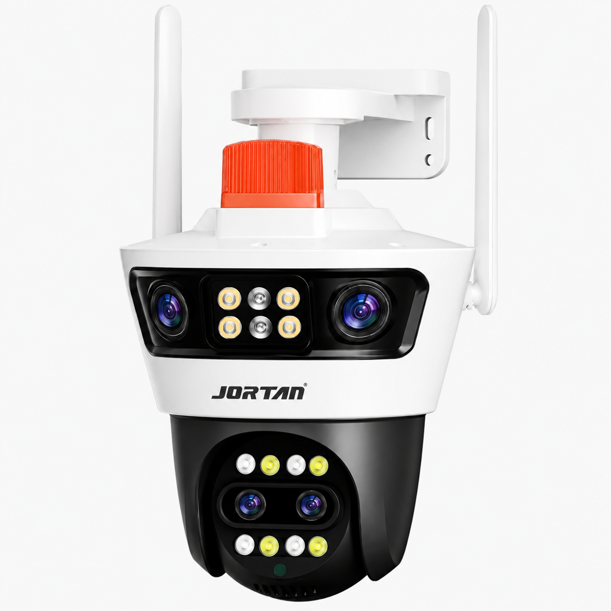 Camera Supraveghere Jortan 7AL -  WiFi 12MP 4 Lentile PTZ IP66 + Card 32GB Cadou + Cablu 5M Cadou