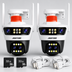 Set 2x Camere Supraveghere Jortan Dual WiFi 12MP, 4 Lentile PTZ 360, IP66 + 2x Card 32GB Cadou + 2x Cablu 5M Cadou