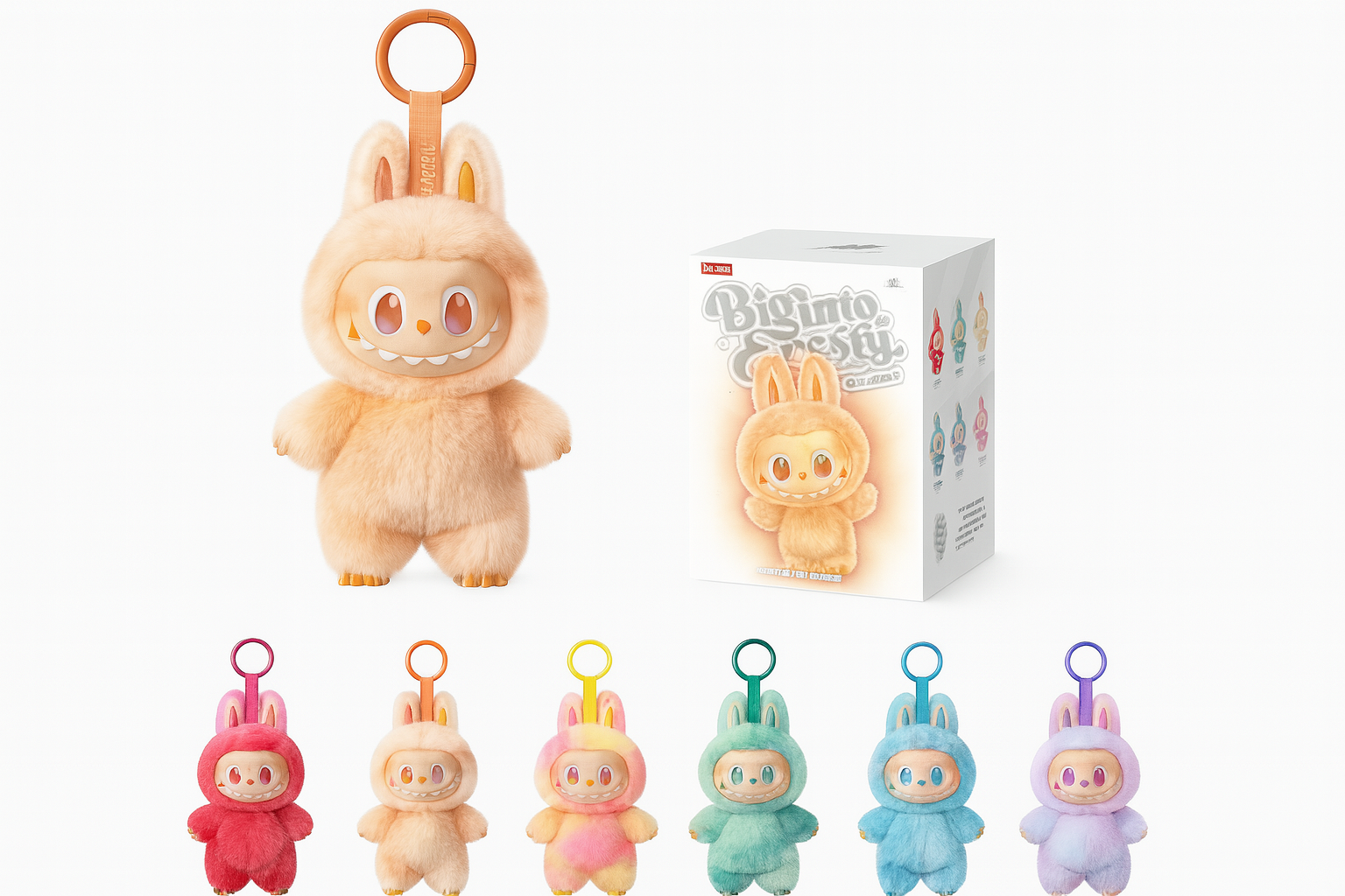 Set 4x Labubu – Breloc Figurina Biginto Energy 17cm