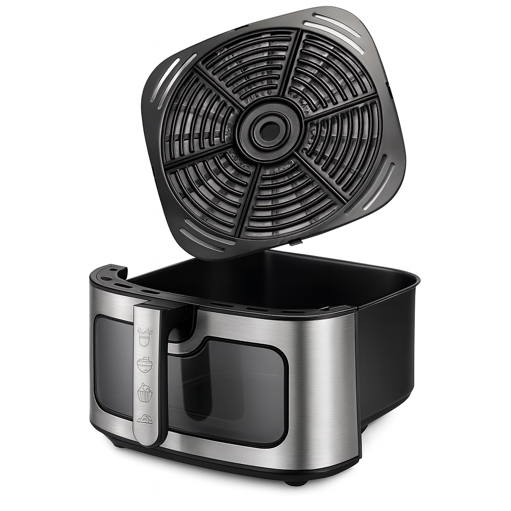 Friteuza Electrica, 8L, 1700W, Tehnologie Aer Cald, Vas Anti-aderent, Panou Control Digital