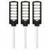 Set 3x Lampi Solare LED 300W Jortan – 6 Cadrane LED, Baterie 24000mAh, IP65 + 3x Picioare metalice