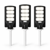 Set 3x Lampi Solare LED 200W Jortan – 4 Cadrane LED, Baterie 12000mAh, IP65 + 3x Picioare metalice