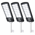 Set 3 Lampi Solare Stradale JORTAN 800W - Iluminat Exterior cu Panou Solar, Telecomanda + 3x Suport Metalic
