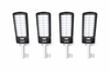 Set 4x Lampi Solare Stradale JORTAN 800W - 1900lm, 800 LED, Autonomie 14h, IP65 + 4x Suport Metalic
