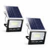 Set 2x Proiectoare Solare LED 100W Jortan - cu Panou Solar si Telecomanda - Iluminat Exterior Ecologic