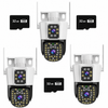 Set 3 Camere de Supraveghere Jortan 6MP 4K - Duble WiFi/LAN - Alarma Integrata, 3x Carduri de 32GB incluse