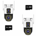 Set 2 Camere Supraveghere - Jortan, Detectare Umana si Faciala, 6MP Full HD 4K - 2 Carduri 32GB incluse