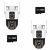 Set 2 Camere Supraveghere - Jortan, Detectare Umana si Faciala, 6MP Full HD 4K - 2 Carduri 32GB incluse