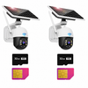 Set 2 Camere Solare 4G Dasgut, Night Visual, Senzor de miscare,  2 Carduri 32GB Inclus