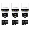 Set 3 Camere Jortan 4 - Rezolutie 6MP, Conexiune WiFi/LAN, 3 Carduri 32GB incluse
