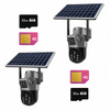 Set 2x Camere Duale 4G, 8MP, Zoom Optic 10x, Viziune Nocturna Color, Panou Solar, IP66 + 2X Card 32GB