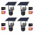 SET 4x Camere de Supraveghere 4G Duale, 8MP Viziune Nocturna, Zoom Optic 10x, IP66, cu Panou Solar, 4x Card 32GB