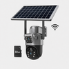 Camera Supraveghere WiFi - Solara Dubla, 8MP cu Panou, Card 32GB Inclus, Vedere Nocturna, IP66, Visuron