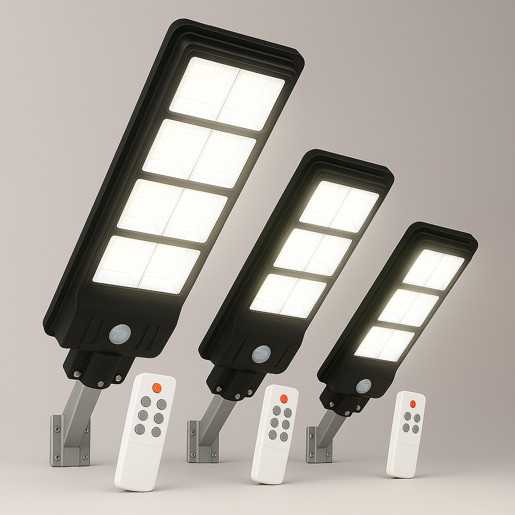 Lampa Solara Stradala Jortan BRICS 200W/300W/400W - Senzor Crepuscular ...