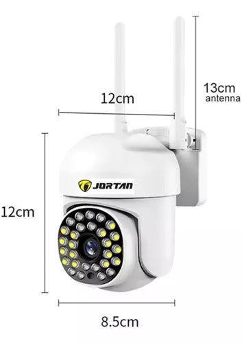 SET 2x Camera de Securitate, WiFi Jortan JT-8161QJ - 1080P, Alerta Human-ID cu LED-uri Active, Viziune Nocturna 30M, 2x Card 32GB Incluse