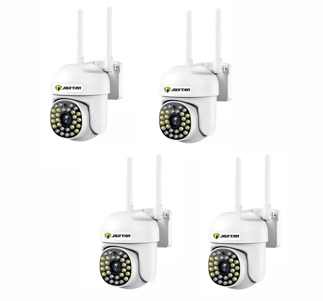 SET 4x Camera de Securitate - WiFi Jortan, JT-8161QJ - Viziune Nocturna 30M, 1080P, cu 4x Card 64GB