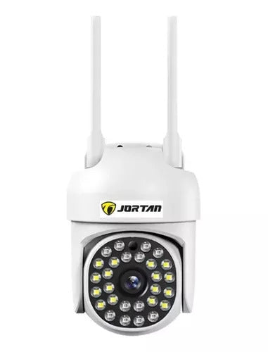 SET 2x Camera de Securitate, WiFi Jortan JT-8161QJ - Alerta Human-ID cu LED-uri Active, Viziune Nocturna 30M, 1080P, 2x Card 64GB Incluse