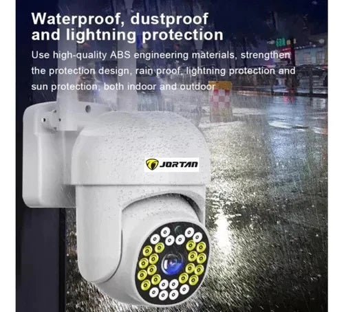 Camera de Securitate WiFi Jortan, JT-8161QJ - 1080P, Viziune Nocturna 30M, Alerta Human-ID cu LED-uri Active