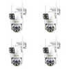 SET 4 Camere Supraveghere Jortan 9697QJ, 6MP, PTZ, Vizualizare Color Nocturna, Wireless/LAN