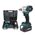 Set Cheie De Impact 48V Cu 2 Acumulatori, Cuplu 550Nm Si 43 Accesorii Incluse