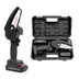 Drujba Electrica 6 Inch cu 2 Acumulatori Reincarcabili 48V, 4000mAh, Viteza 2000RPM si Pila de Ascutit Inclusa