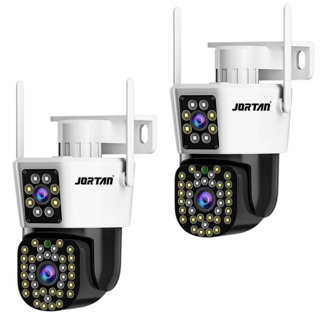 Set 2x Camere Duble Jortan - LAN/WiFi,6MP Full HD 4K - cu Detectare Umana