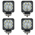 Set 4x Proiectoare LED Offroad, 1980 lumeni, 27W MRG M2708, Protecție IP 68