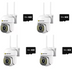 SET 4x Camera de Securitate Jortan JT-8161QJ – WiFi, 1080P, Viziune Nocturna 30M + 4x Card 32GB