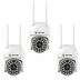Set 3x Camere Inteligente, JT-8161QJ, Wi-Fi, 1080P, Alerta Human-ID, Viziune Nocturna 30M, LED-uri Active