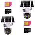 SET 2x Camere de Supraveghere Duale, Slot Cartela 4G, Panou Solar, 4K HD Rezolutie 6MP, Detectare umana PIR, 2x Carduri 32GB incluse