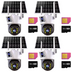 SET 4X Camere de Supraveghere Duale, Slot Cartela 4G, 4K HD Rezolutie 6MP, Panou Solar, Detectare umana PIR, 4x Carduri 32GB incluse